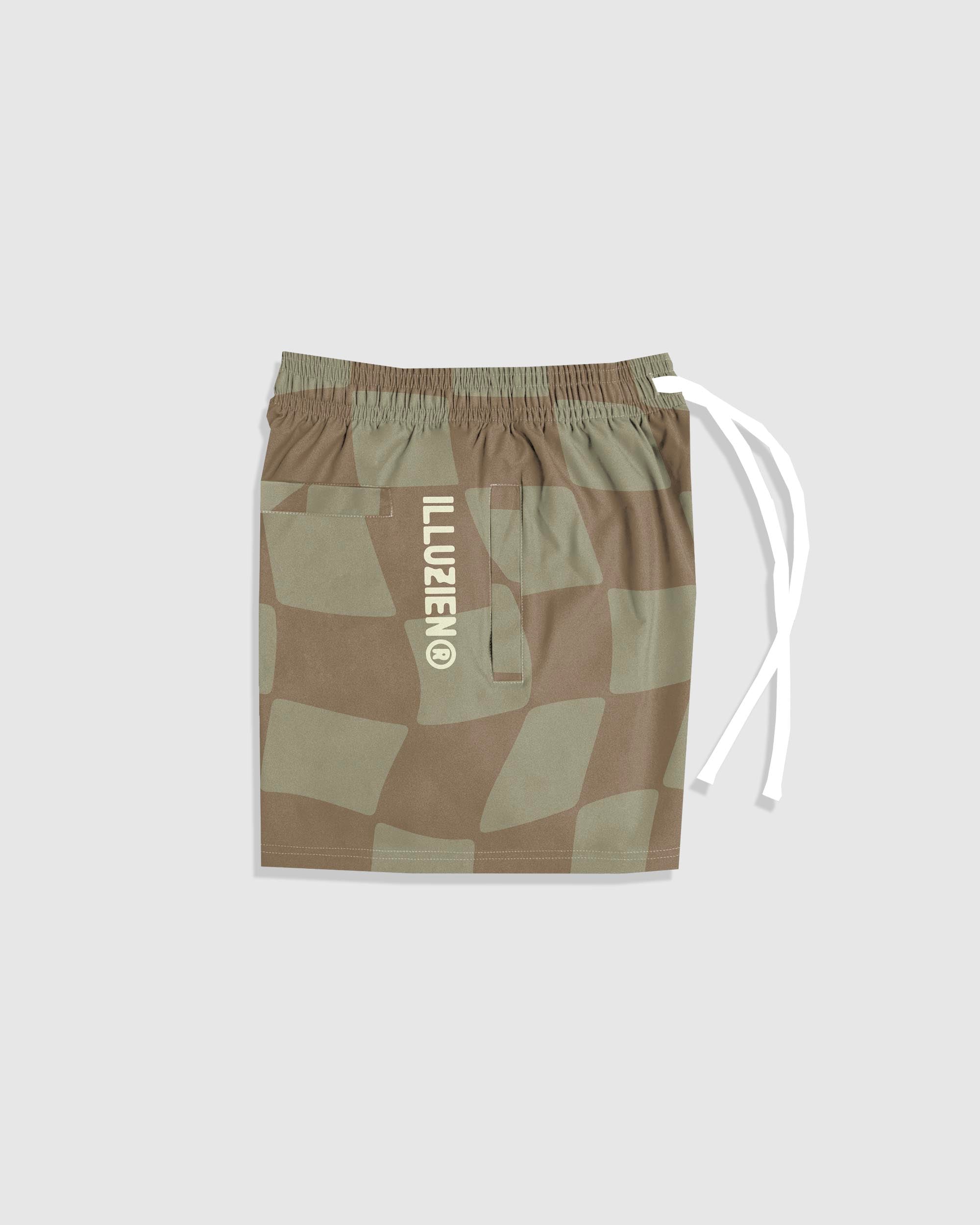 Stoga Melted Check 6 in. Shorts - Illuzien